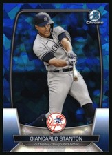 2023 Bowman Chrome Sapphire Giancarlo Stanton #99 Baseball Card
