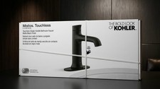 KOHLER Mistos Touchless Single-Handle Bathroom Faucet Matte Black K-22930-4D-BL