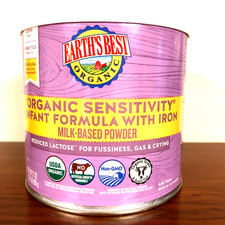 Earth's Best Organic Sensitivity Infant Formula Sensitive 0-12mo 21oz 8/26