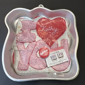 Vintage Wilton "I Love You" Cake Mold 1987 - Inc Orig Insert - Unused