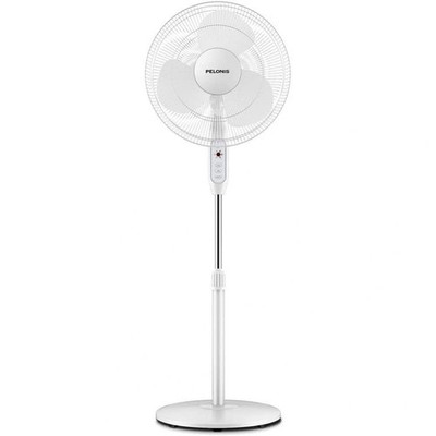 16'' oscillating pedestal fan remote 3-speed timer adjustable height