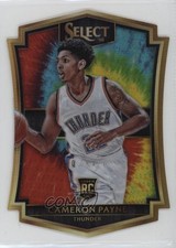 2015 Panini Select Premier Level Die-Cut Tie-Dye Prizm 2/25 Cameron Payne 06rp