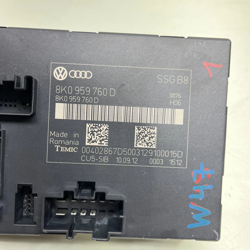 AUDI A5 QUATTRO 2013-2016 - Módulo de control asiento eléctrico delantero izquierdo 8K0959760D OEM Foto 2 de 4