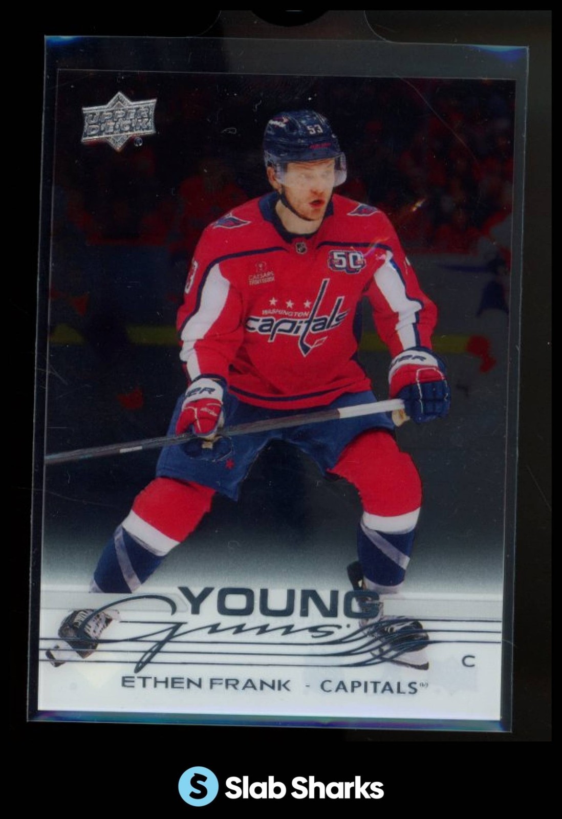 2025 UPPER DECK SERIES 1 #240 ETHEN FRANK CLEAR CUT YOUNG GUNS RC ROOKIE