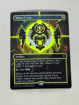 MTG FOIL Borderless Mana Crypt 0017b Special Guests Magic the Gathering
