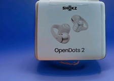 Shokz OpenDots 2 Bluetooth In-Ear Earbuds, Double Earpieces - White