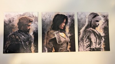 Clair Obscur: Expedition 33 Mirror Edition Art Cards Cléa, Lune, Gustave