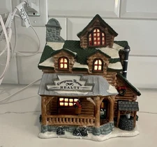 VTG Lemax Evergreen Forest Realty 2002 Christmas Village Lighted House