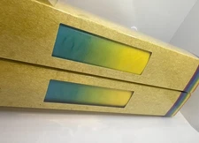 Rainbow vinyl paper rolls, lot of 2, crafters square, permanent, 12 x 48 rolls