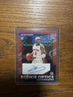 2022-23 Donruss Optic Jalen Duren Rookie Optics Autographs Red Mojo Prizm