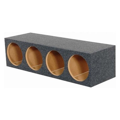 Q Power HD12 4HOLE Heavy Duty Quad 12'' Sealed Subwoofer Enclosure Box