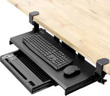 VIVO Large Keyboard Tray under Desk Pull Out Platform with Pencil Drawer, Extra