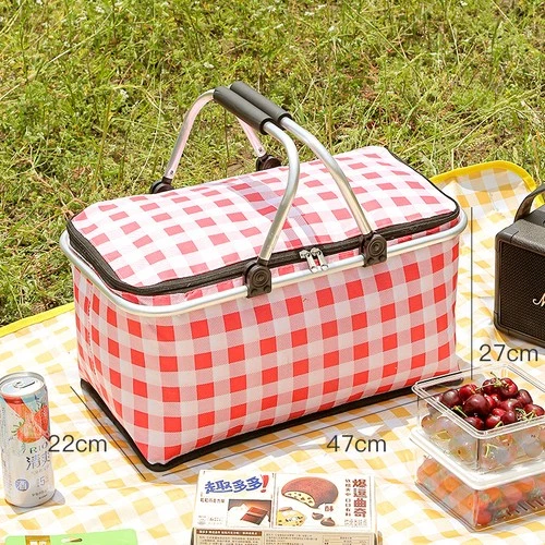 Foldable Picnic Insulation Basket for Picnic, Take Outs, Market Shopping Travel