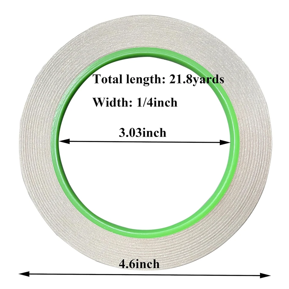2Pcs Copper Foil Tape 1/4 x 21.8 Yards Double-Sided Conductive EMI Shielding for - Image 3 of 4