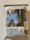 Goodfellow 4pr Classic Woven Boxers Medium comfort fit Blue White Prints