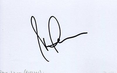 PAUL LEVINE - Signierte Weiße Karte - Pirelli Formel 1