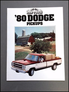 1980 Dodge Ram Pickup Truck Original Sales Brochure Catalog