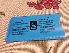 Vintage Pharmeceutical Advertising Rain Bonnet Hat Furacin Vivonex Macrodantin