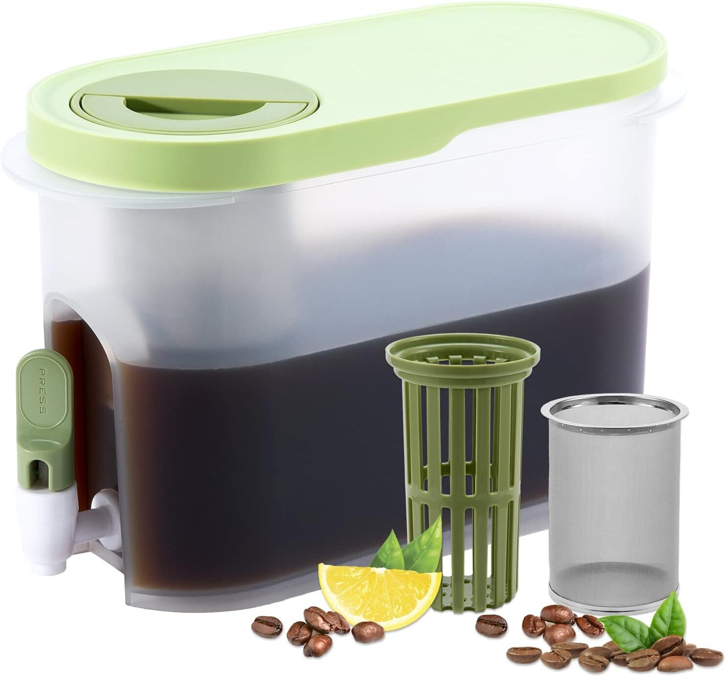 , Iced Coffee Maker With Ultra Fine Stainl