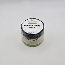 Peppermint- Tallow and Honey Balm (100% grass-fed), 2oz Jar (50g)