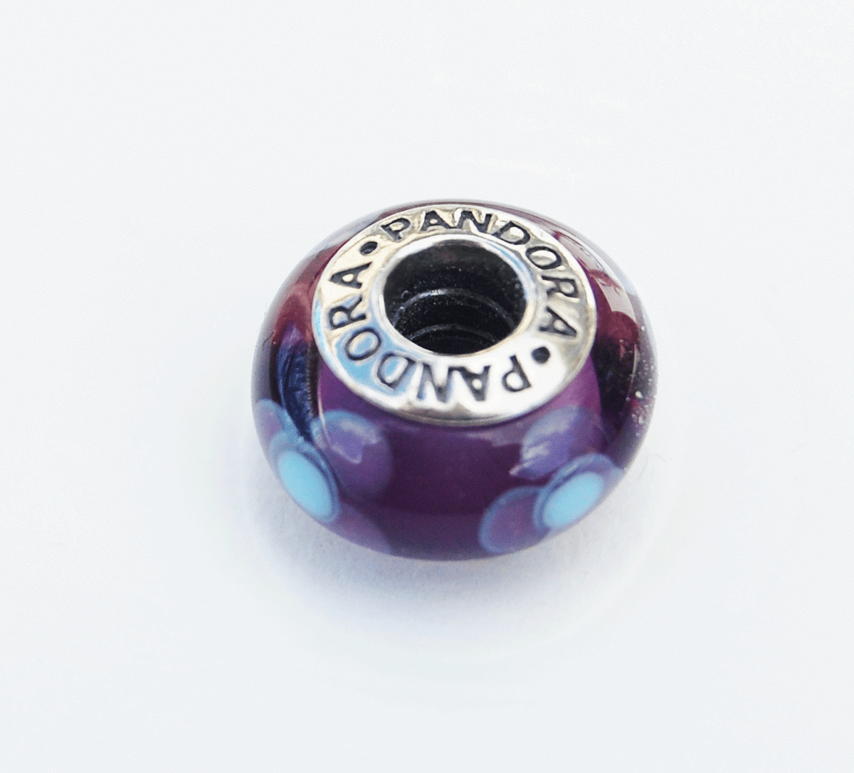 Purple murano glass pandora discount