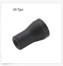 20 x Saliva Ejector Tip Black Push On Autoclavable Dental Vacuum Tip  DCI 5758