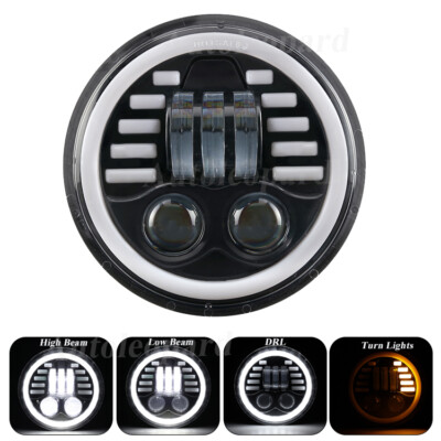 For Honda VTX 1300 C R RETRO VTX 1800 5.75'' 5-3/4 inch LED Headlight w DRL+Turn