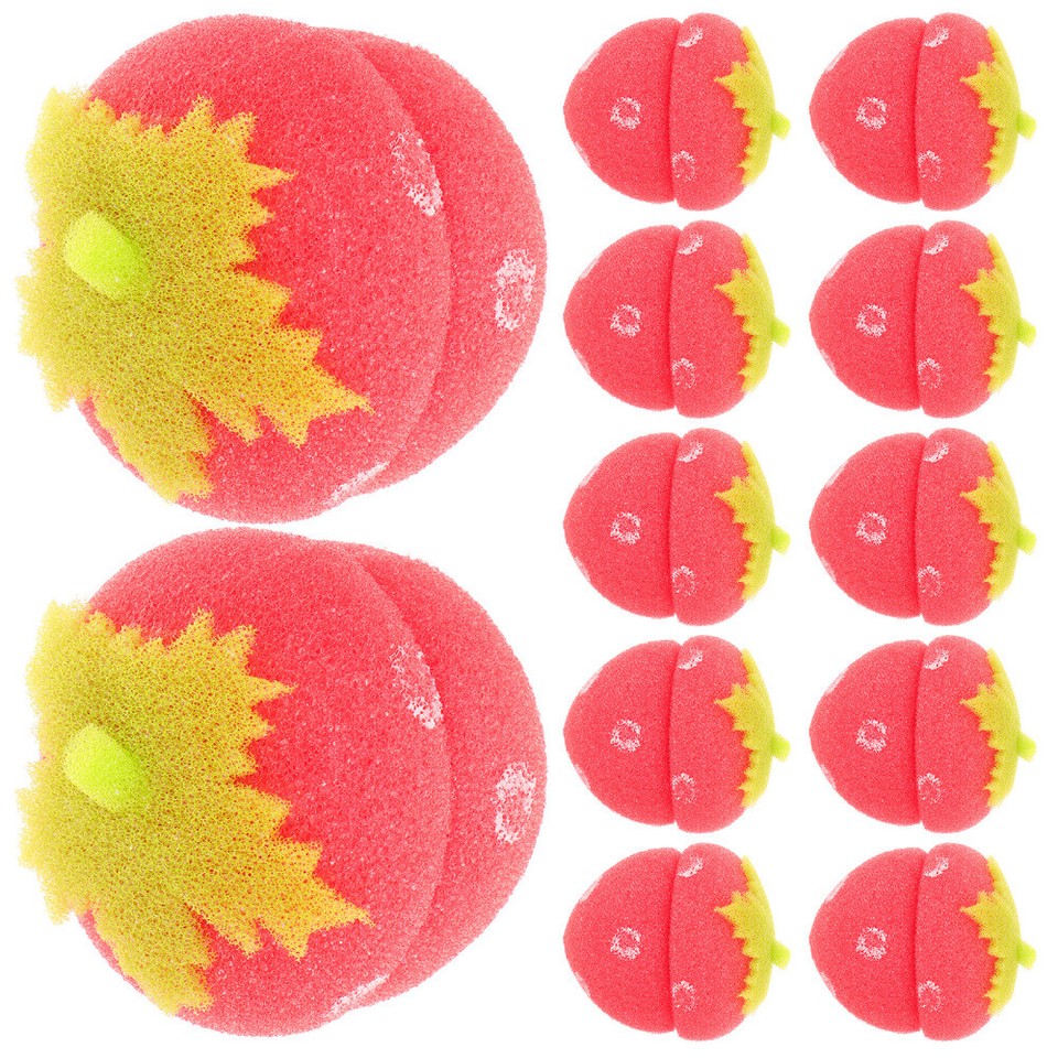 Jumbo Foam Hair Rollers Strawberry Sponge Curlers Hairdressing eBay