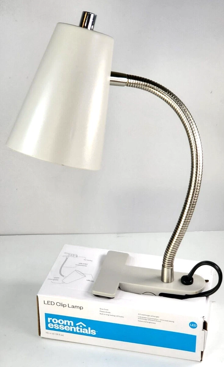Room Essentials LED Clip Lamp Gray Flexible 11