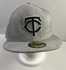 New Era 59Fifty Size 7 1/2 Minnesota Twins Gray New Hat See Below: