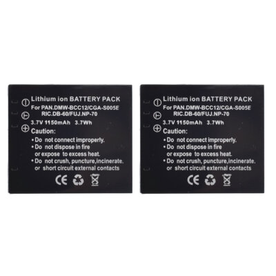 Batteria Panasonic CGA-S005 Compatibile - Per Lumix DMC-FS2, FX01, FX07, FX3 E Altri