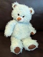 First Main Blue Brown Beary Plush Bear Corduroy Stuffed Plush Animal Teal 11"