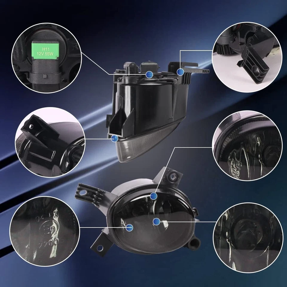 Fog Lights For Audi A3 Hatchback A3 Base 2006-2013, A4 Sedan S4 Sedan 2005-2008 Foto 3 de 4