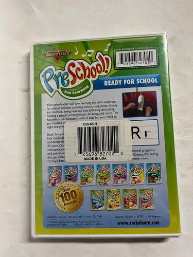 Rock N Learn: PreSchool - Ready for School (DVD, 2011) for sale online ...