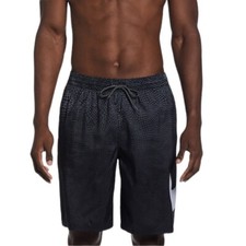 NIKE Swim Shorts Trunks Men Size Small Swoosh Breaker NESSD541-001 9  Black