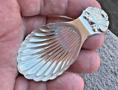 Awesome Georgian Style Silver Caddy Spoon - SJR - Birmingham - 1966 - Bild 19 von 24
