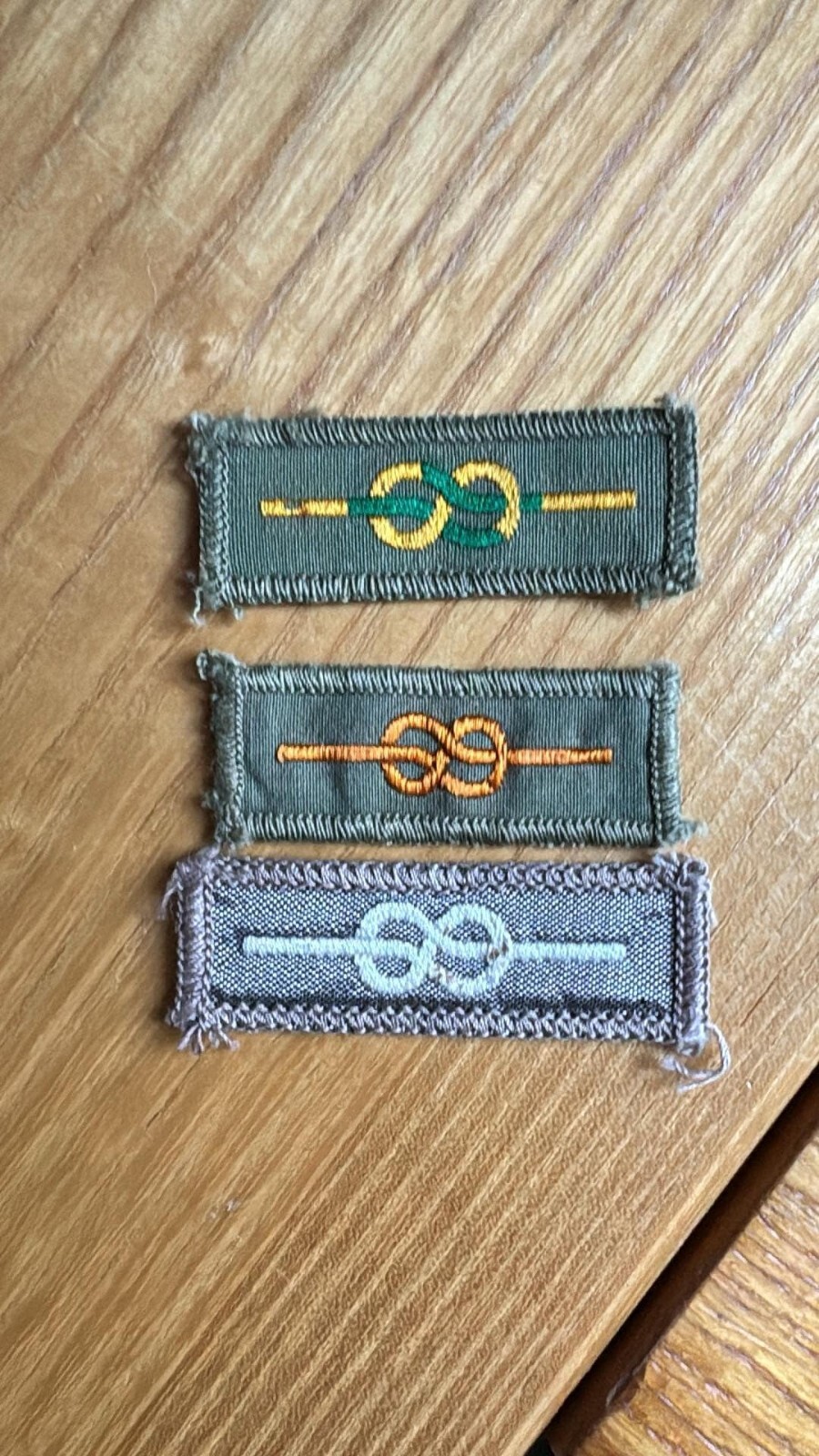 UK/British 1950 Boy Scouts Leader Awards Knot Silver Wolf/Acron/LS