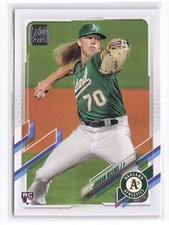 Jordan Weems Rookie #570 2021 Topps Oakland Athletics