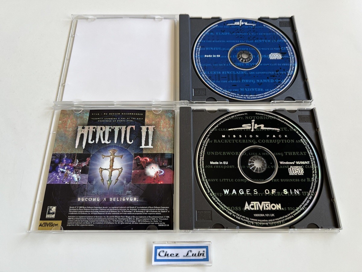 Jeu PC SIN Remastered + Wages Of Sin - édition Limitée FR, Neuf Sous Blister