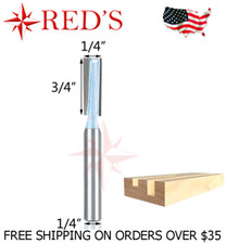 Tideway Carbide IND LC01100404 1/4" Bottom Cleaning 1/4" shank router bit