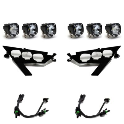 Baja Designs Triple S1 LED Headlight & Wiring Kit For 2020+ Polaris RZR Pro XP