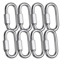 15/64" Quick Link8 Packs M6 Stainless Steel Chain ConnectorHeavy Duty D Shape...