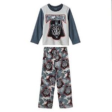 Star Wars Darth Vader Little Boys' 2 Piece Fleece Pajama Set Size 4- NWT