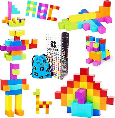  Magnetic Blocks,Build Mine Magnet World Set, Fidget