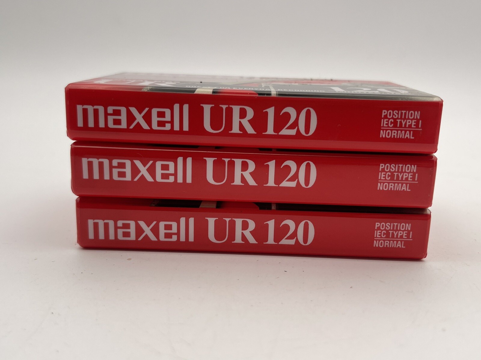 3 Maxell UR 120 minutes Normal Bias Blank Cassette Tapes New In Package