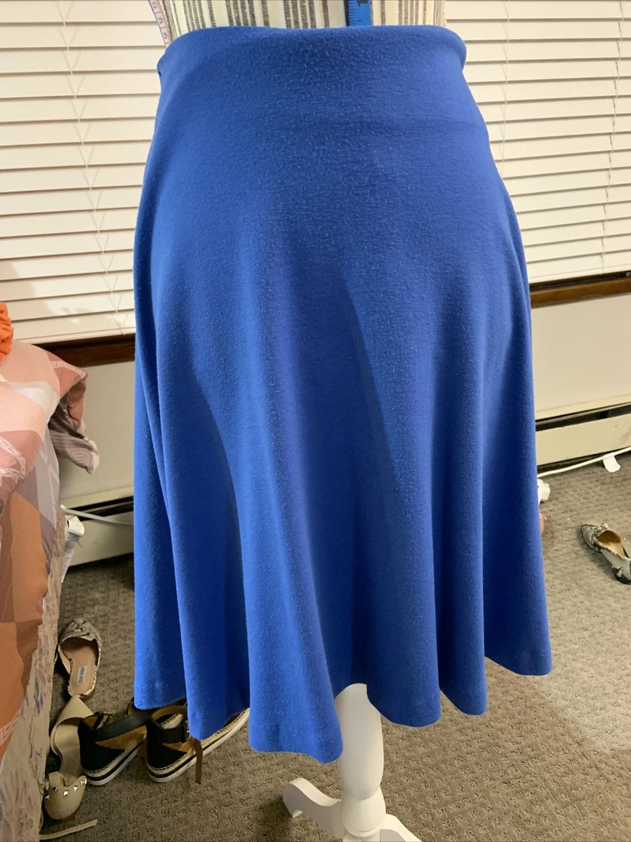 Royal blue top flare skirt