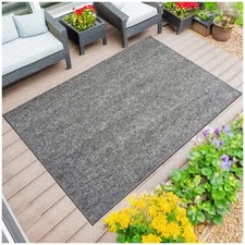Koeckritz Economy Soft Grey Indoor/Outdoor Area Rug | Tradeshows, Patios, Events