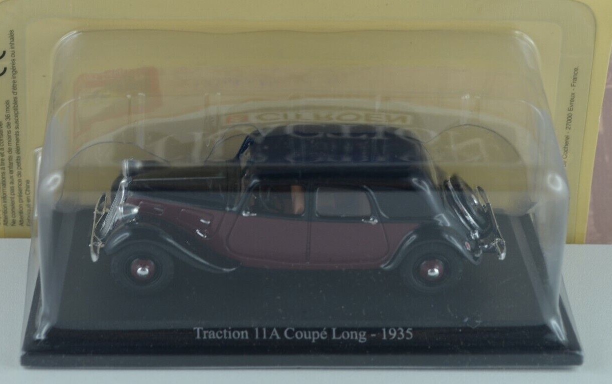 Traction 11 A Coupe Long 1935 replique exacte en metal pour completer votre collection