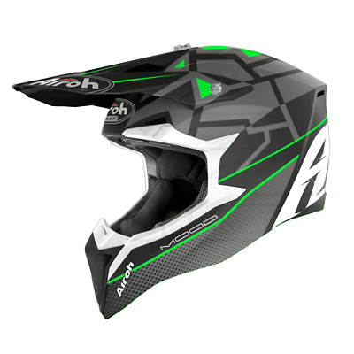 INTEGRALHELM WRAAP WOOD MOOD GREEN MATT ENDURO MOTARD OFF ROAD GRÖSSE M