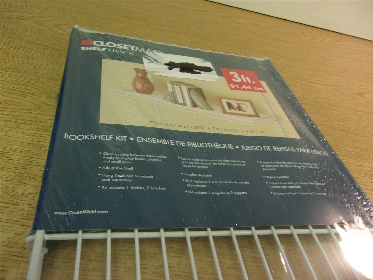 ClosetMaid 2283 ShelfTrack Kit, Cm Estantería Para Libros, Blanco